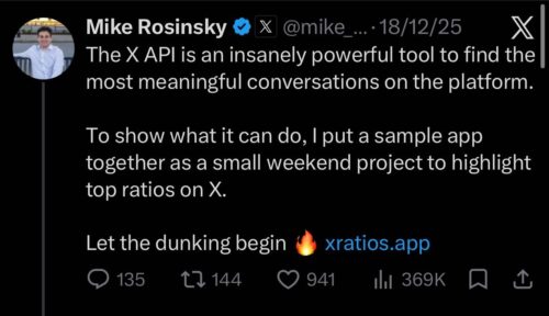 X ratios