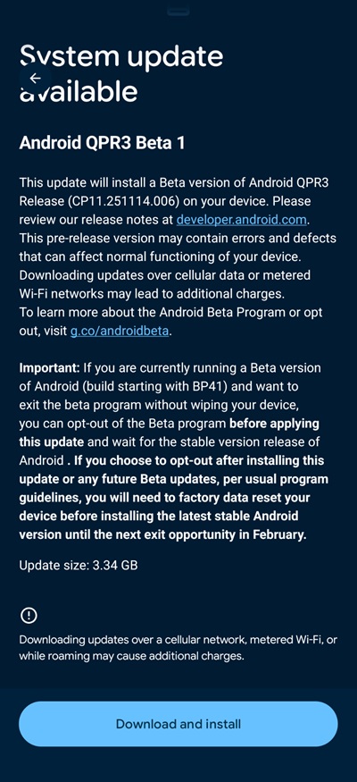 Android-16-QPR3-Beta-1
