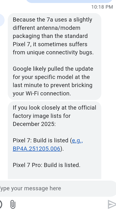 Google-Pixel-7a-December-2025-update-delay-1