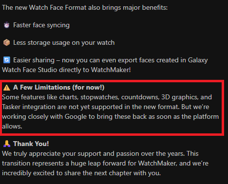 WatchMaker One UI 8 compatibility issues