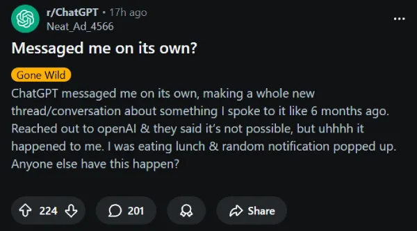 chatgpt-messages-on-its-own-report-reddit