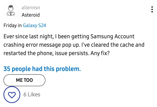 samsung-account-app-crashing-complaint