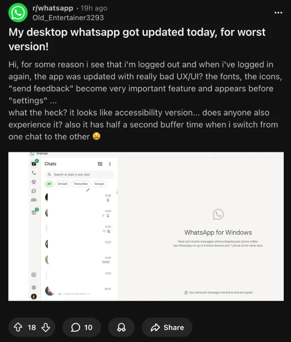 whatsapp-new-update-ui-ux-complaint
