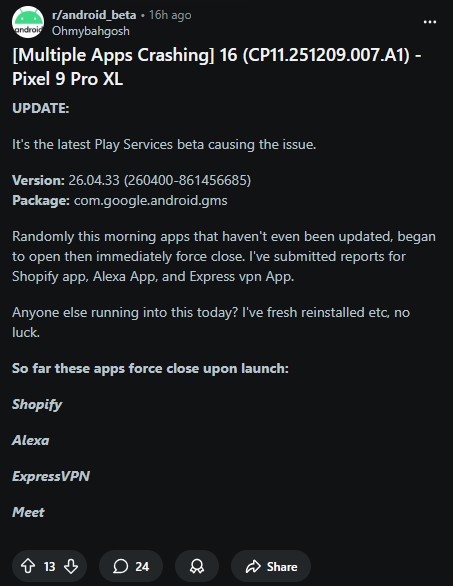 Google-Pixel-apps-crashing-play-services-beta