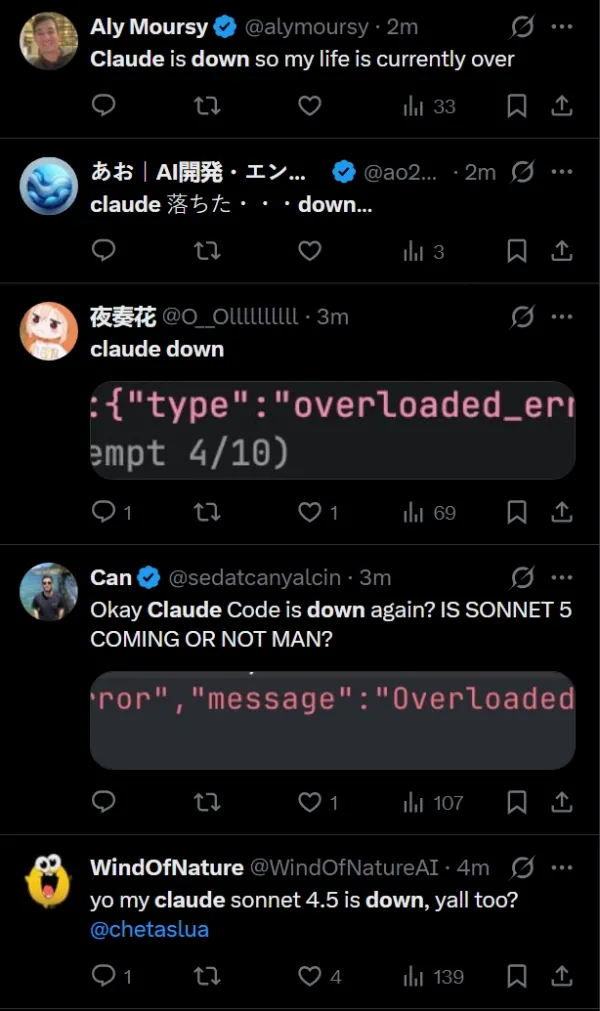 claude-down-not-working-posts-x