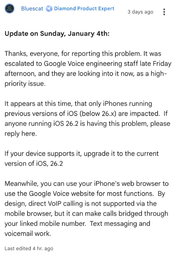 google-voice-app-crashing-ios-18-escalated