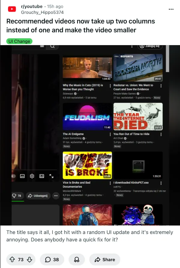 youtube-two-column-recommendations-small-video-player