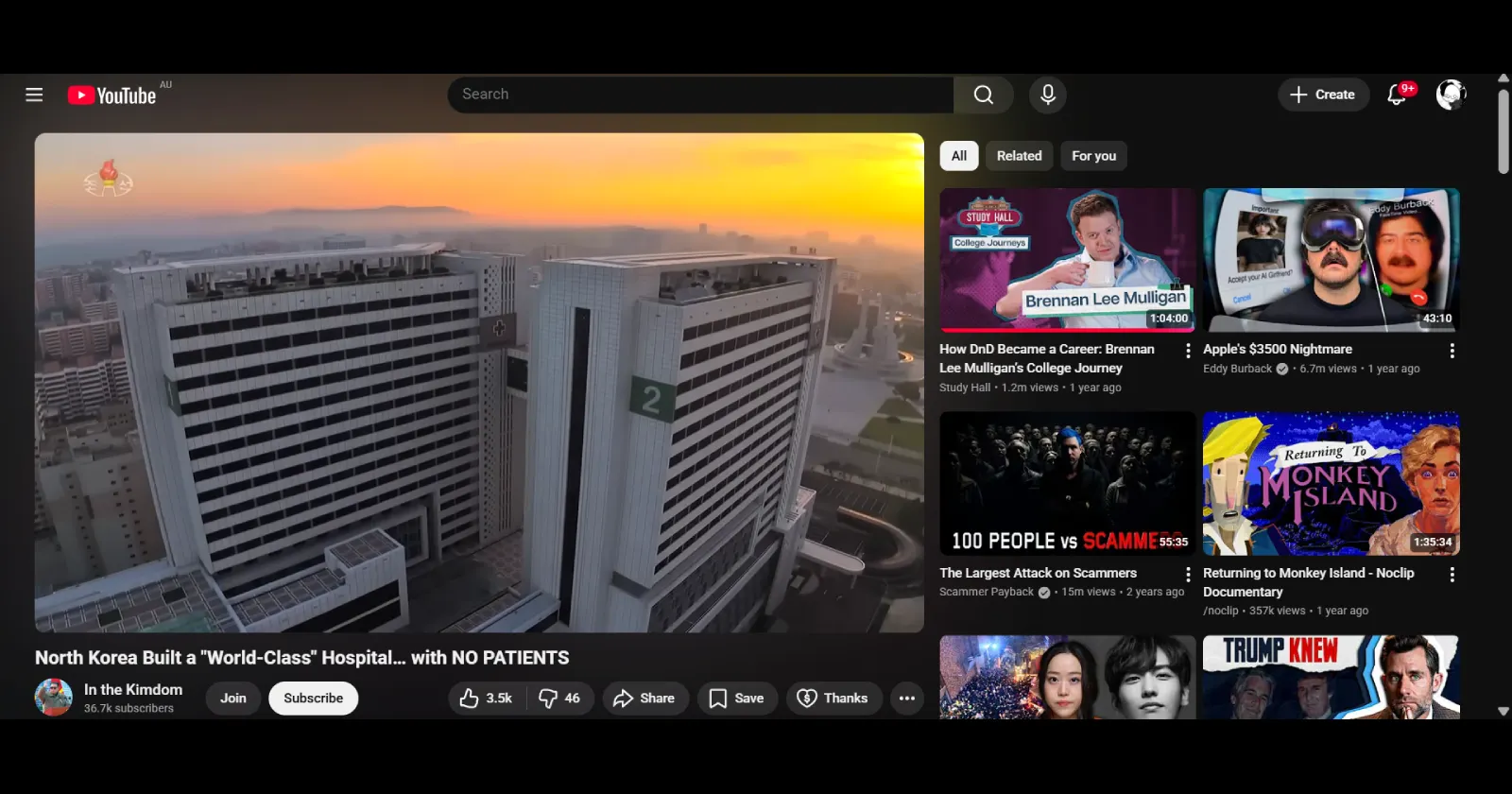 YouTube tests a double-column layout for recommended videos