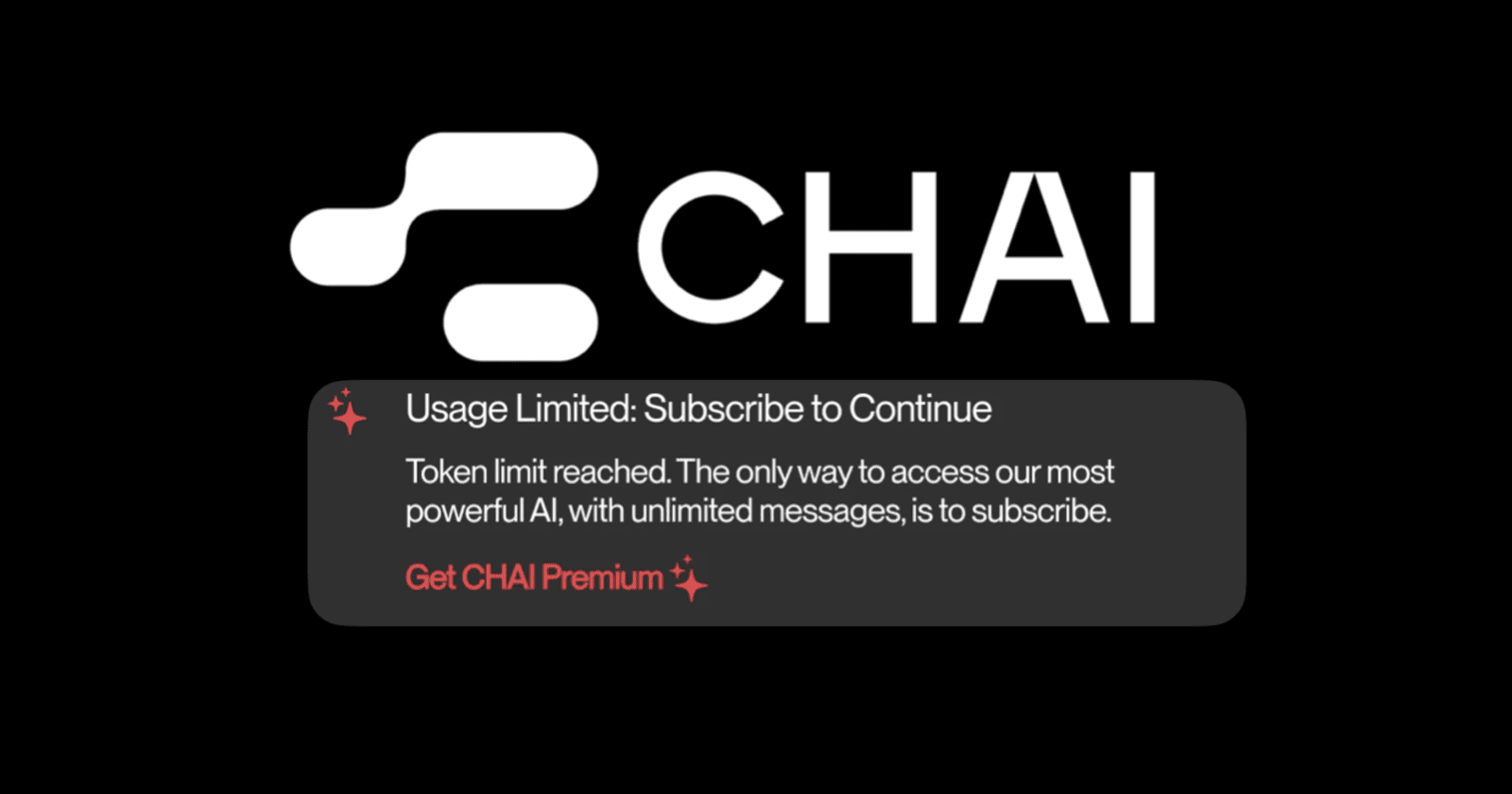 CHAI app token limit issue frustrates users