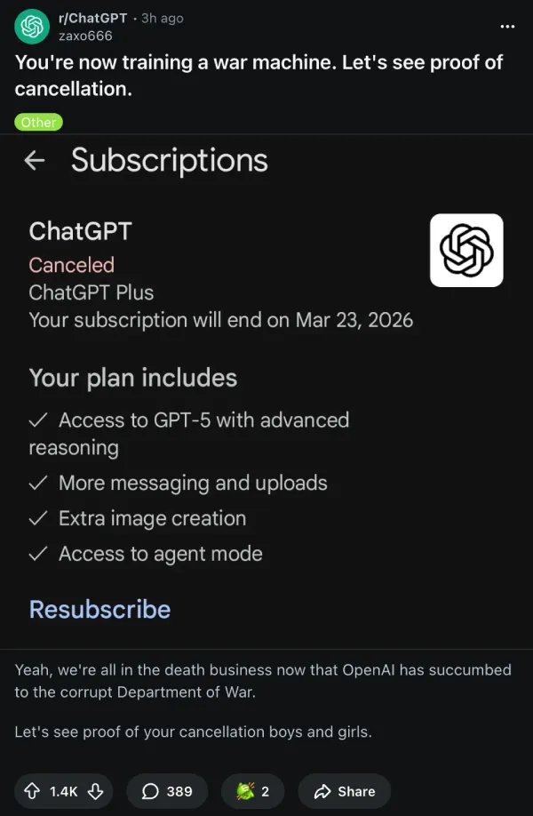 chatgpt-pro-subscription-cancelled-backlash