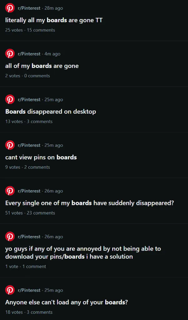 pinterest-outage-reddit-complaints