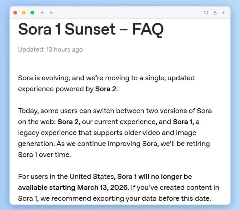 sora-1-shutting-down-us-announcement