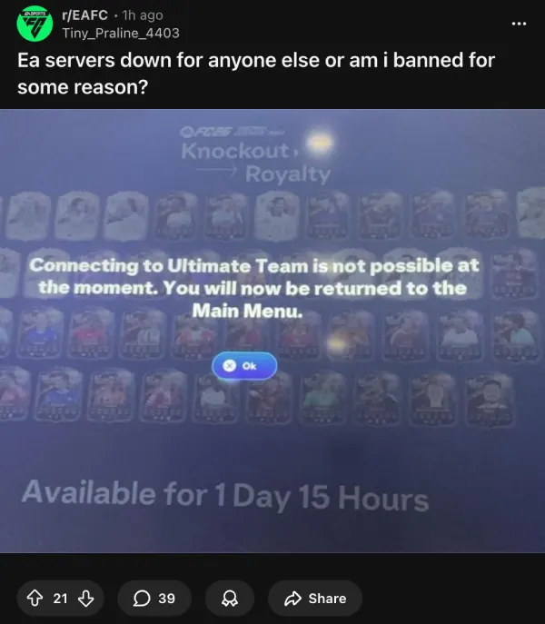 ultimate-team-connecting-issue-complaint
