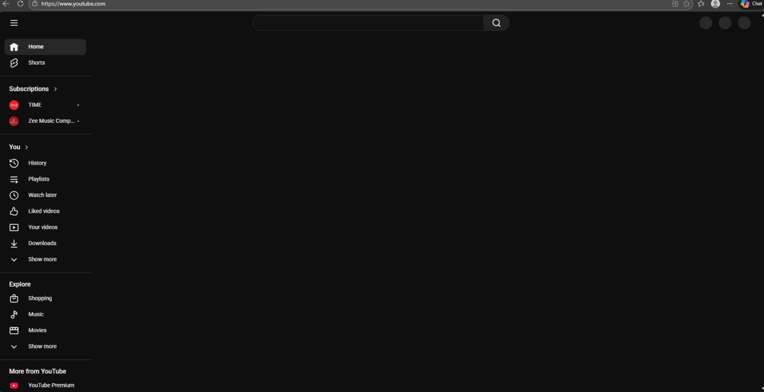 YouTube homepage goes blank in an ongoing outage [FIXED] - PiunikaWeb