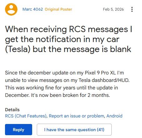Google-Messages-RCS-Tesla-blank-texts