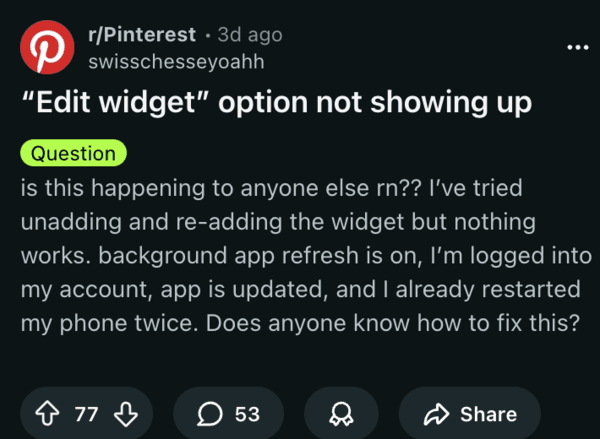 Reddit discussion about the Pinterest bug.
