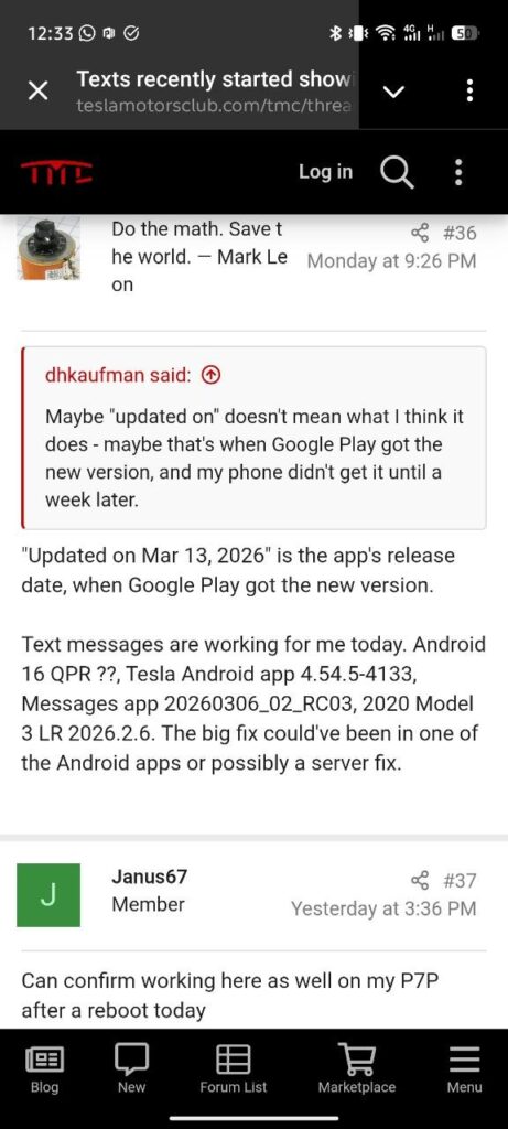 Tesla-blank-texts-on-Google-Messages
