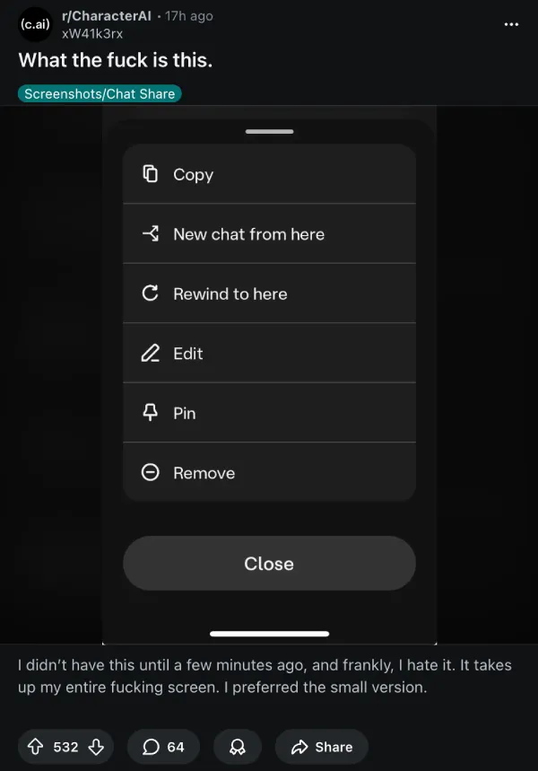 character-ai-edit-menu-ui-update-complaint