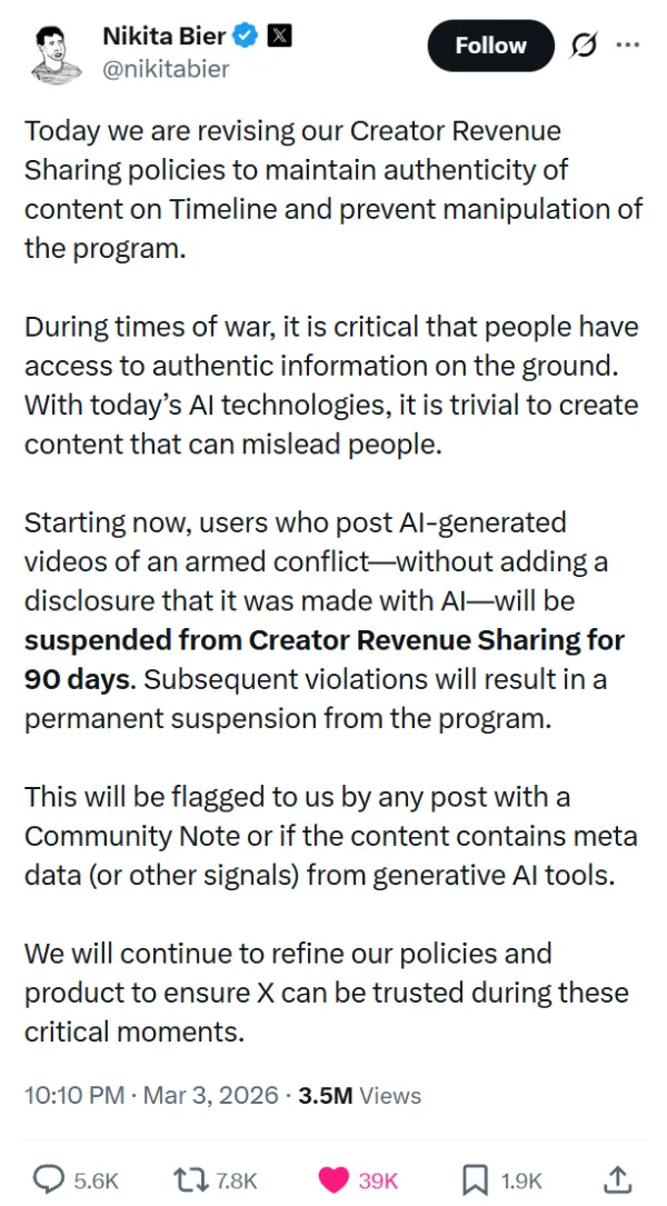 nikita-bier-creator-revenu-sharing-changes-ai-videos