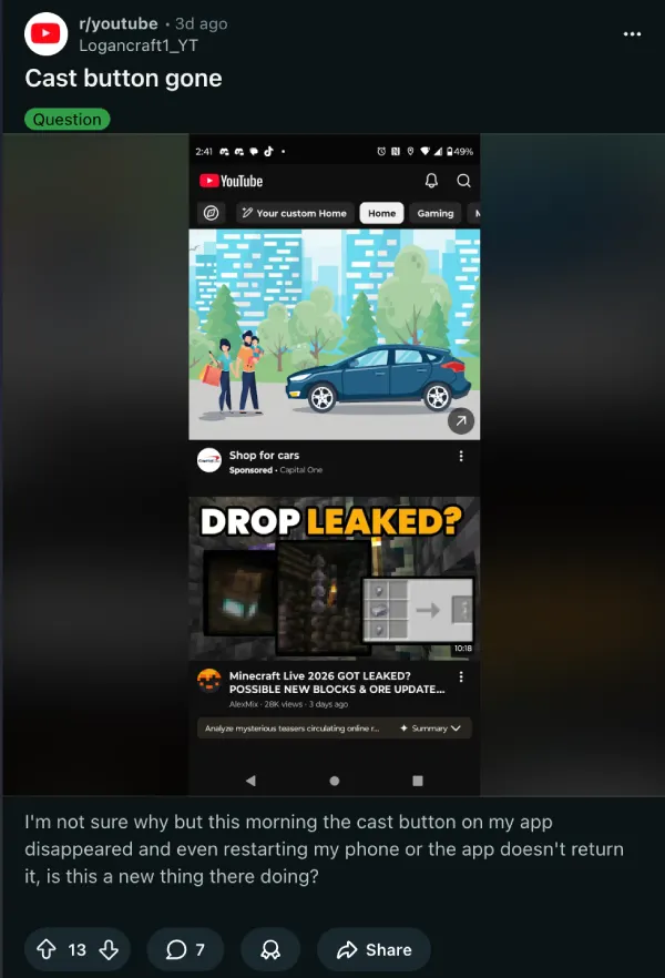 youtube-cast-button-gone-from-app