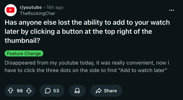 youtube-watch-later-shortcut-missing-removed
