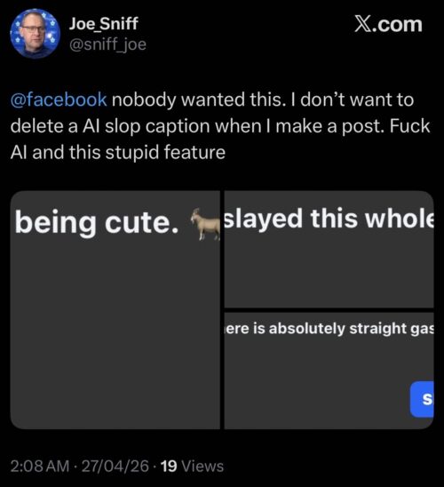 Facebook AI slop