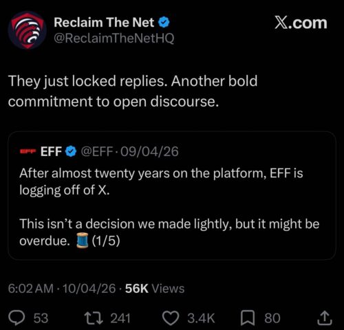 EFF locked replies