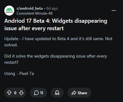 Android-17-Beta-4-widgets-disappearing