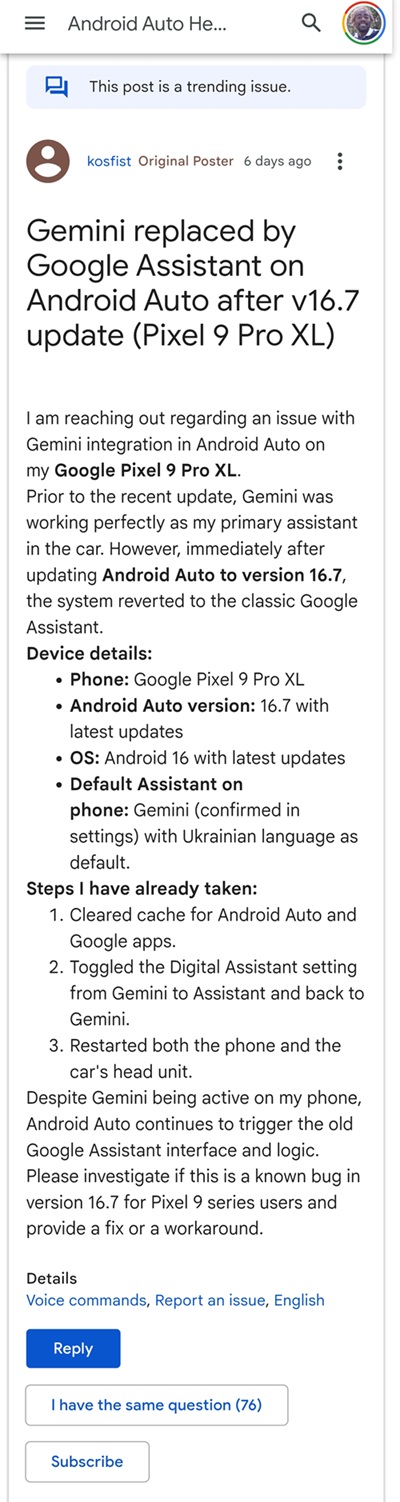 Android-Auto-reverting-Gemini-to-Assistant