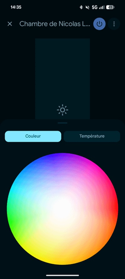 Opciones de color de luz de Google Home desaparecidas