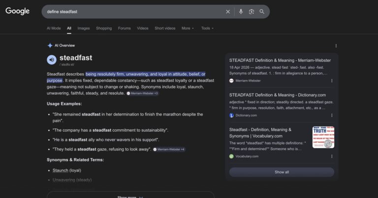 Google quietly expanding AI Overviews in place of its classic dictionary box