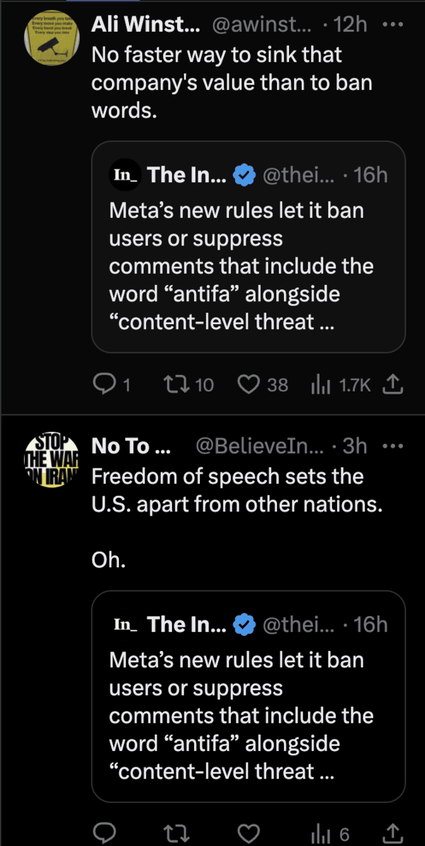 Reacciones de personas sobre el artículo de The Intercept.