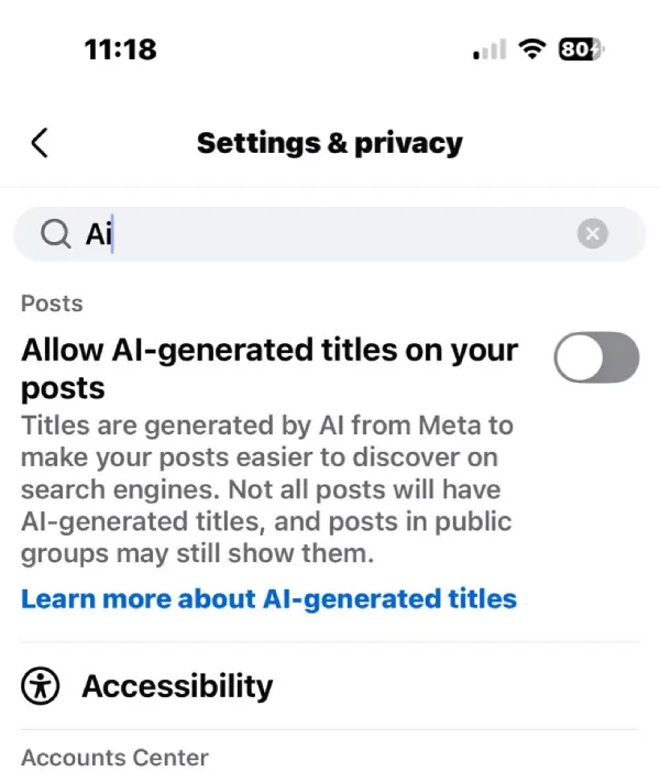 allow-ai-generated-titles-on-facebook-setting