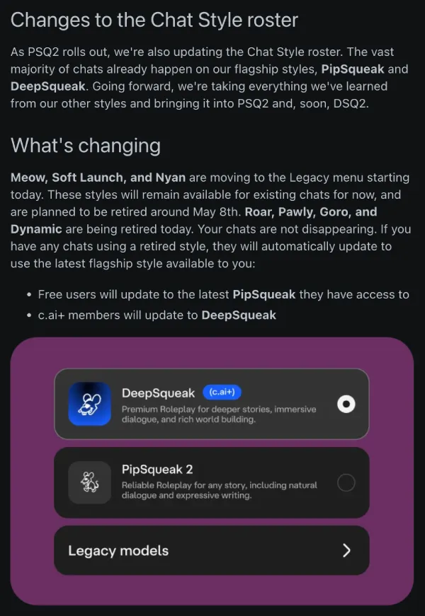 Angry Character AI users demand platform keep Soft Launch alive ...