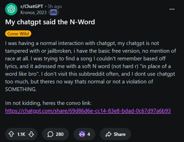 chatgpt-reddit-n-word-post