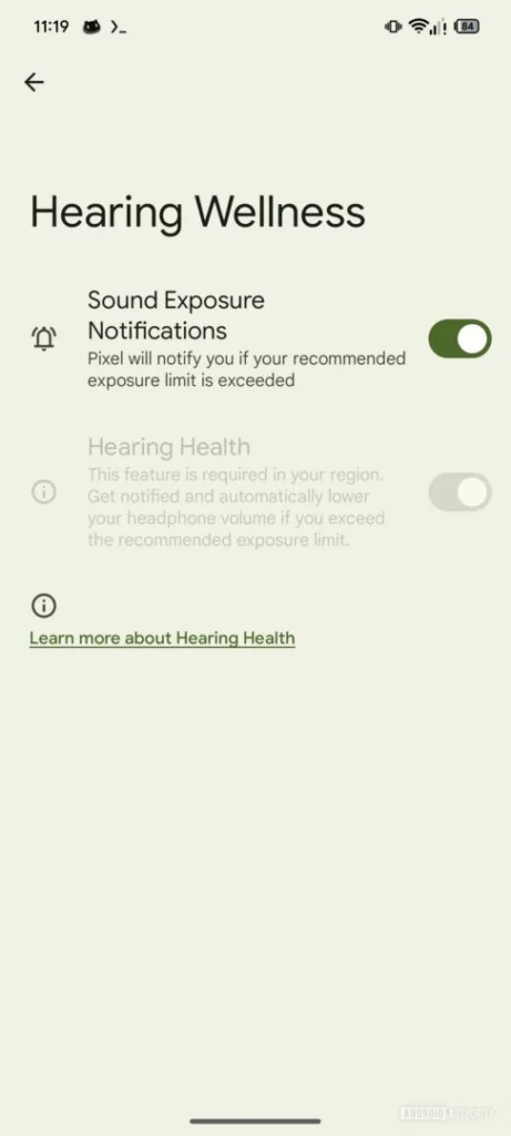 google-android-15-hearing-wellness-setting