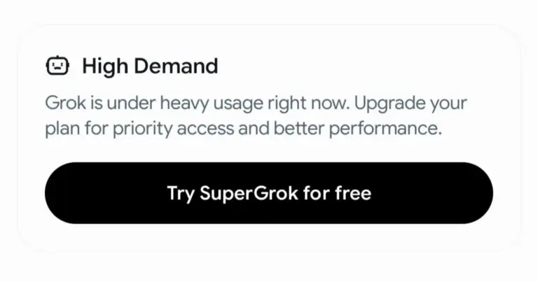 Grok ‘High Demand’ error leaves users with limited access to chatbot
