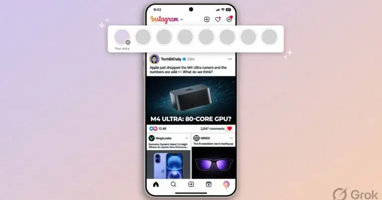 Instagram Stories not showing up in story bar for many users, only visible via profile visit