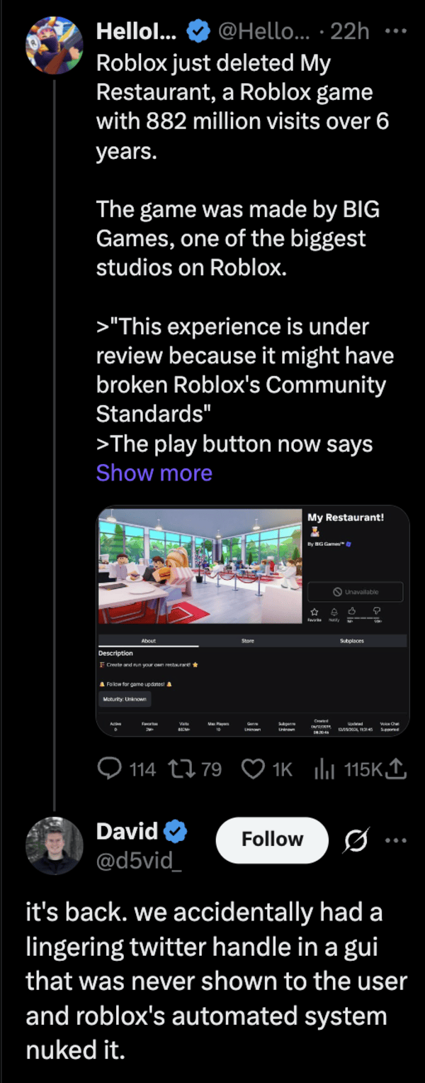 Developer clarification.