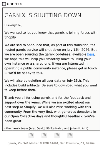 Garnix-is-shutting-down