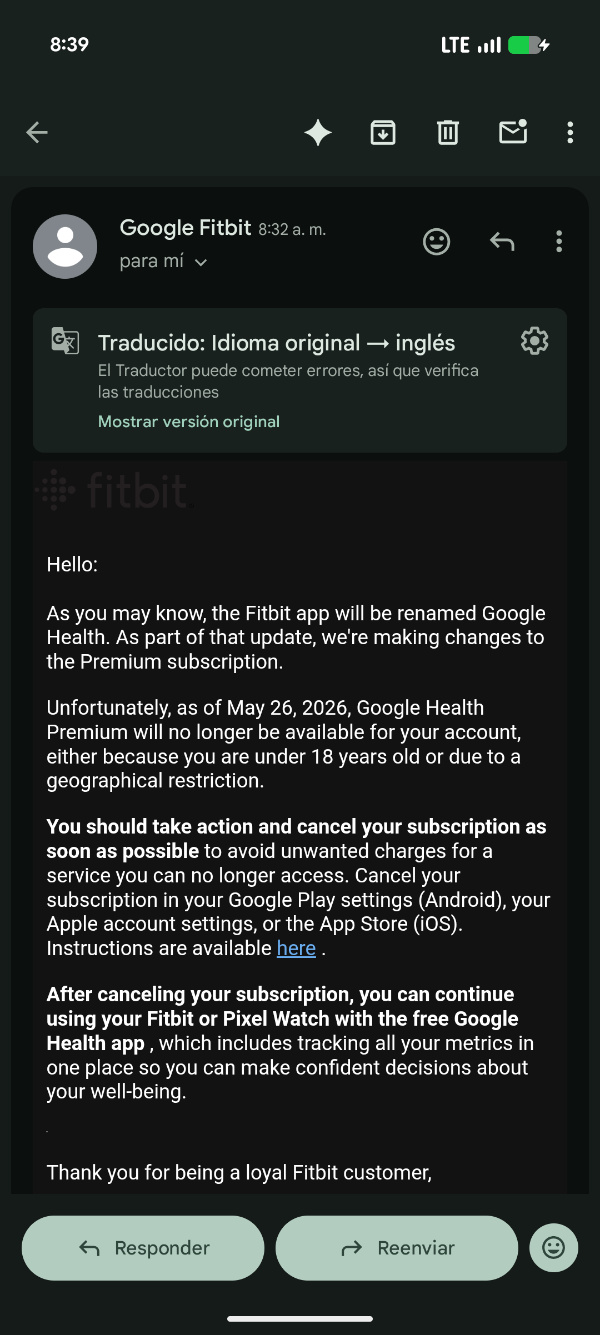 Reddit screenshot of the email.