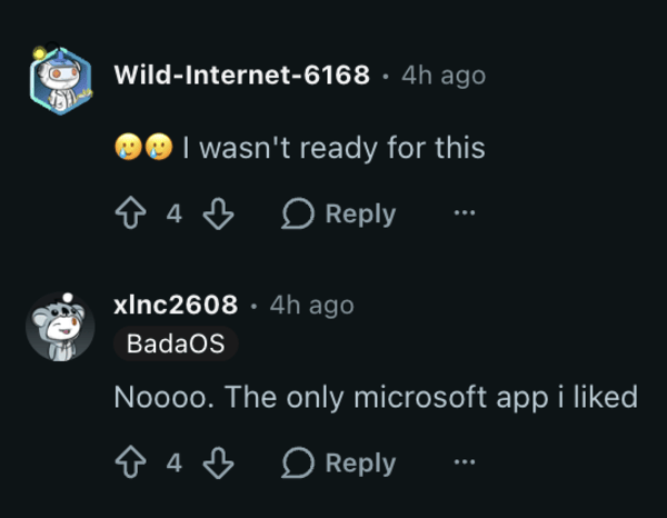 User reactions.