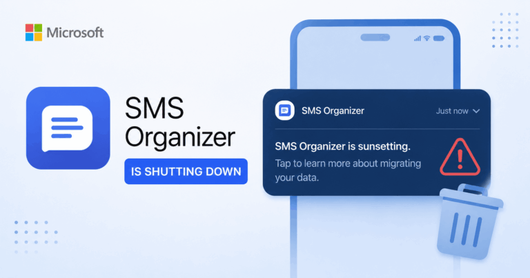 Microsoft SMS Organizer shutdown is imminent as users begin receiving notifications