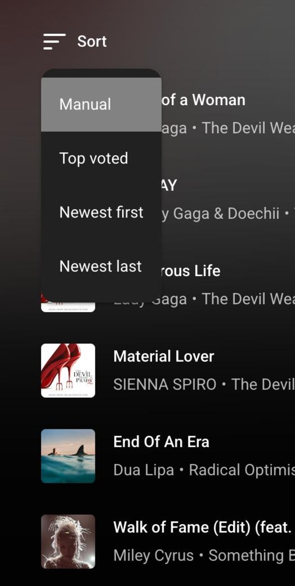 YouTube Music web app.