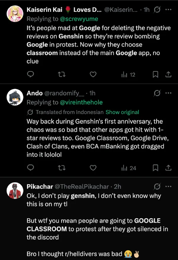 genshin-impact-fans-review-bomb-google-classroom