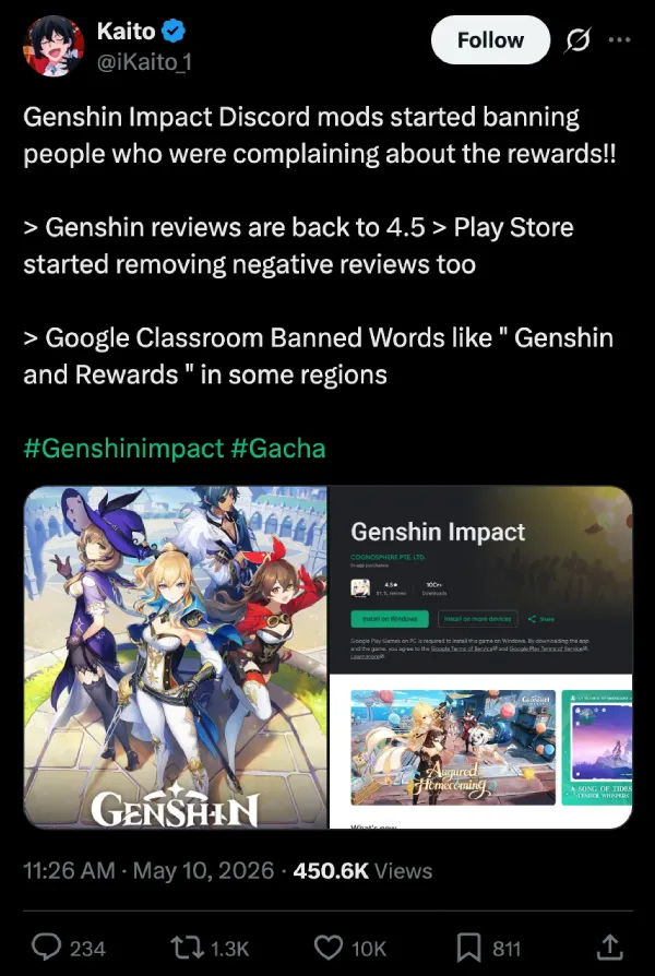 genshin-impact-google-play-store-review-bombing
