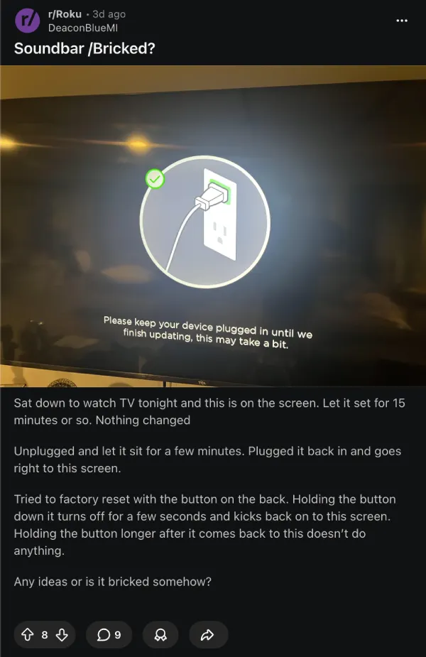 roku-speaker-soundbar-bricked-report-reddit