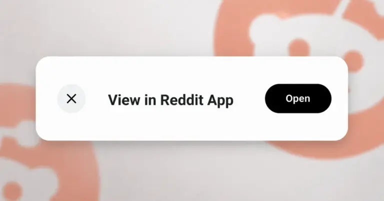Reddit’s “View in App” banner is now appearing on every mobile web page for some