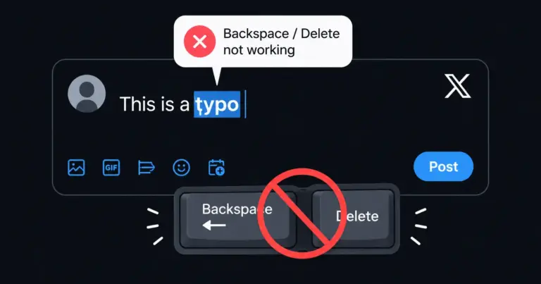 Some X users report backspace and delete keys not working properly