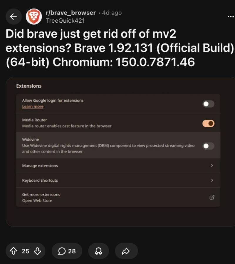 Reddit post.